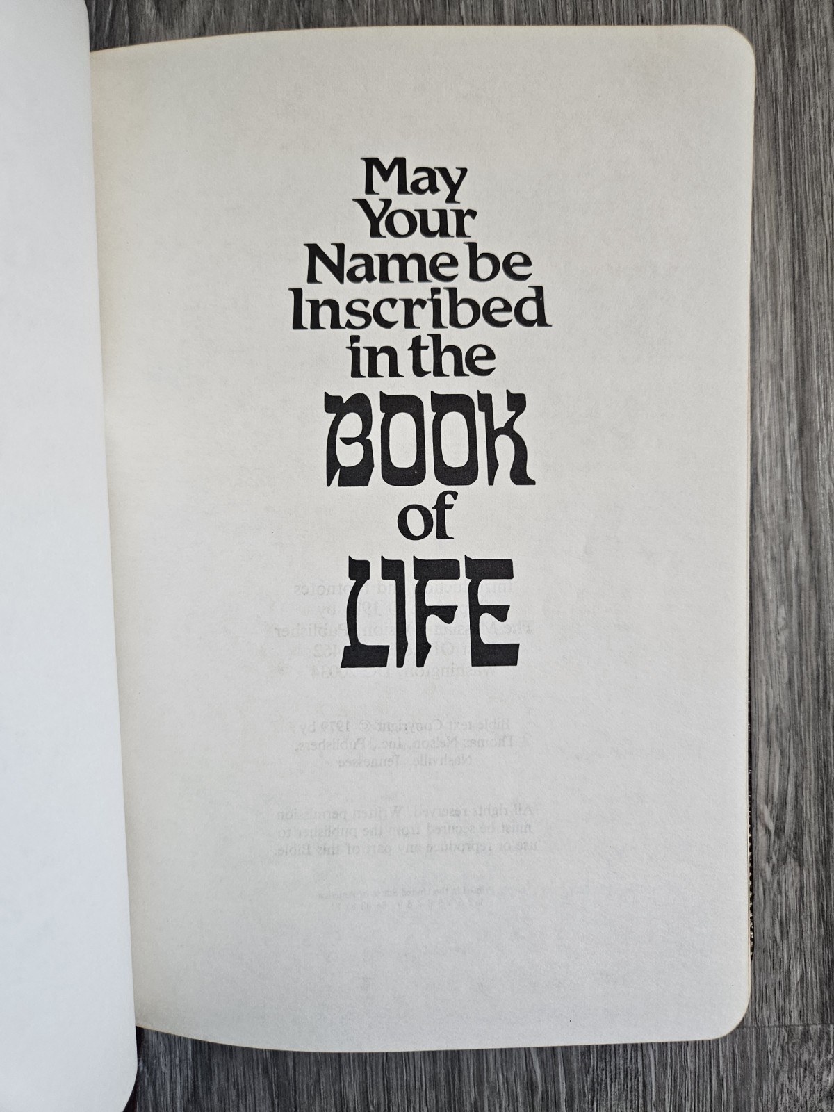 Messianic Jewish New Covenant Book Of Life 1981 Genuine Leather Thomas Nelson