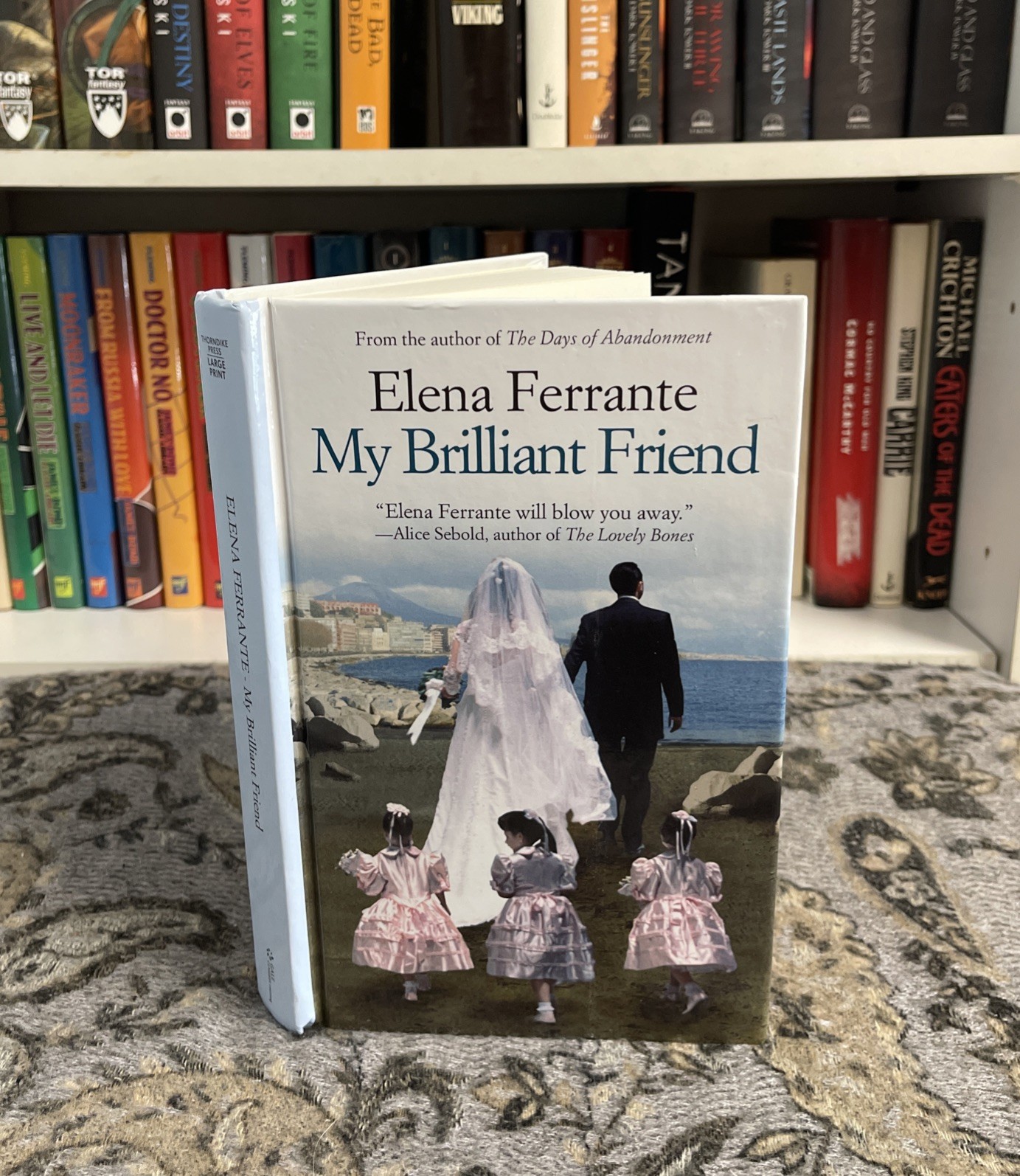 My Brilliant Friend – Elena Ferrante (2016 Hardcover) Thorndike Large Print! VG!