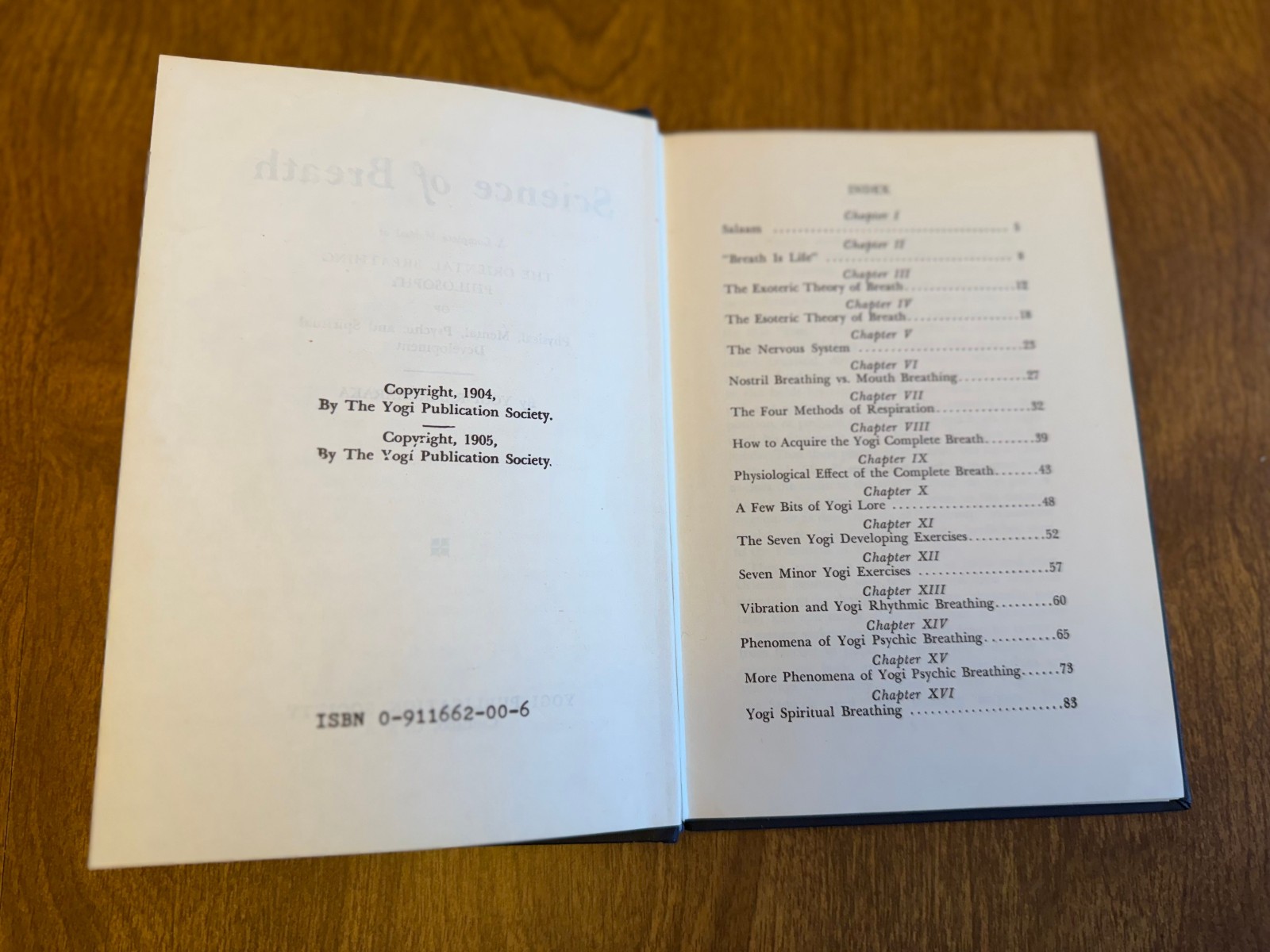 Science of Breath: Manual of Oriental Breathing Philosophy-Yogi Ramacharaka HC
