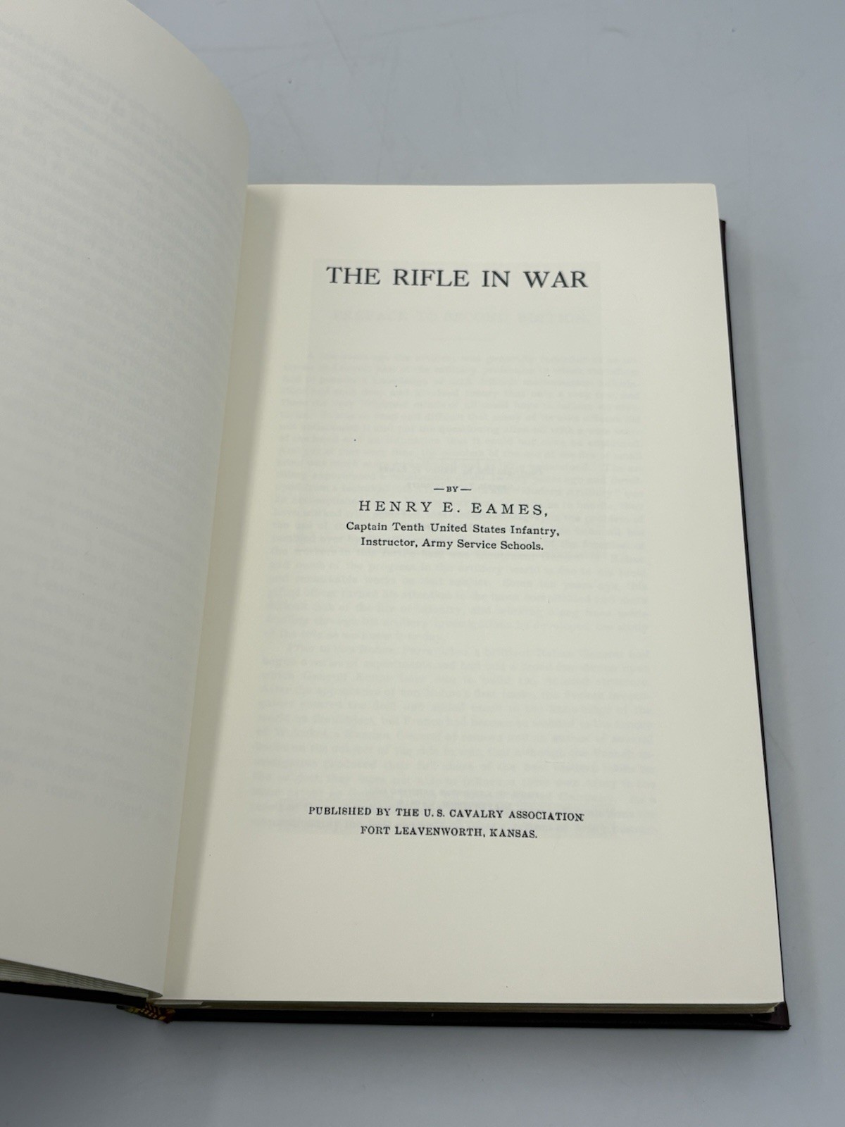 The Rifle In War By Eames (2015) Special Edition Private Printing Leather Bound