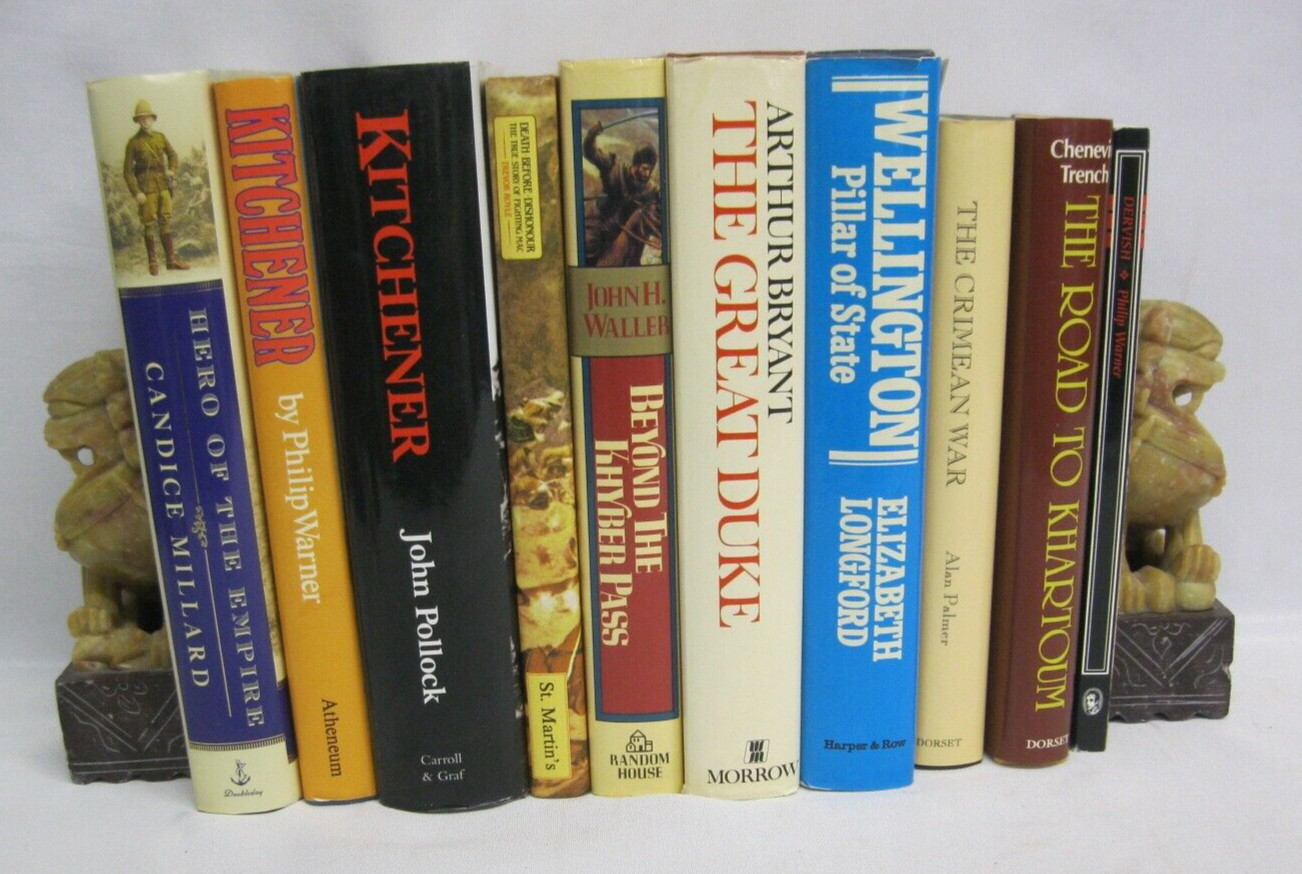 British Military History Kitchener Sudan Afghan Boer Wellington 10 Book Lot